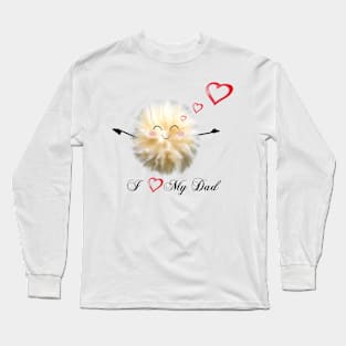 I love my Dad Fluff Ball Long Sleeve T-Shirt